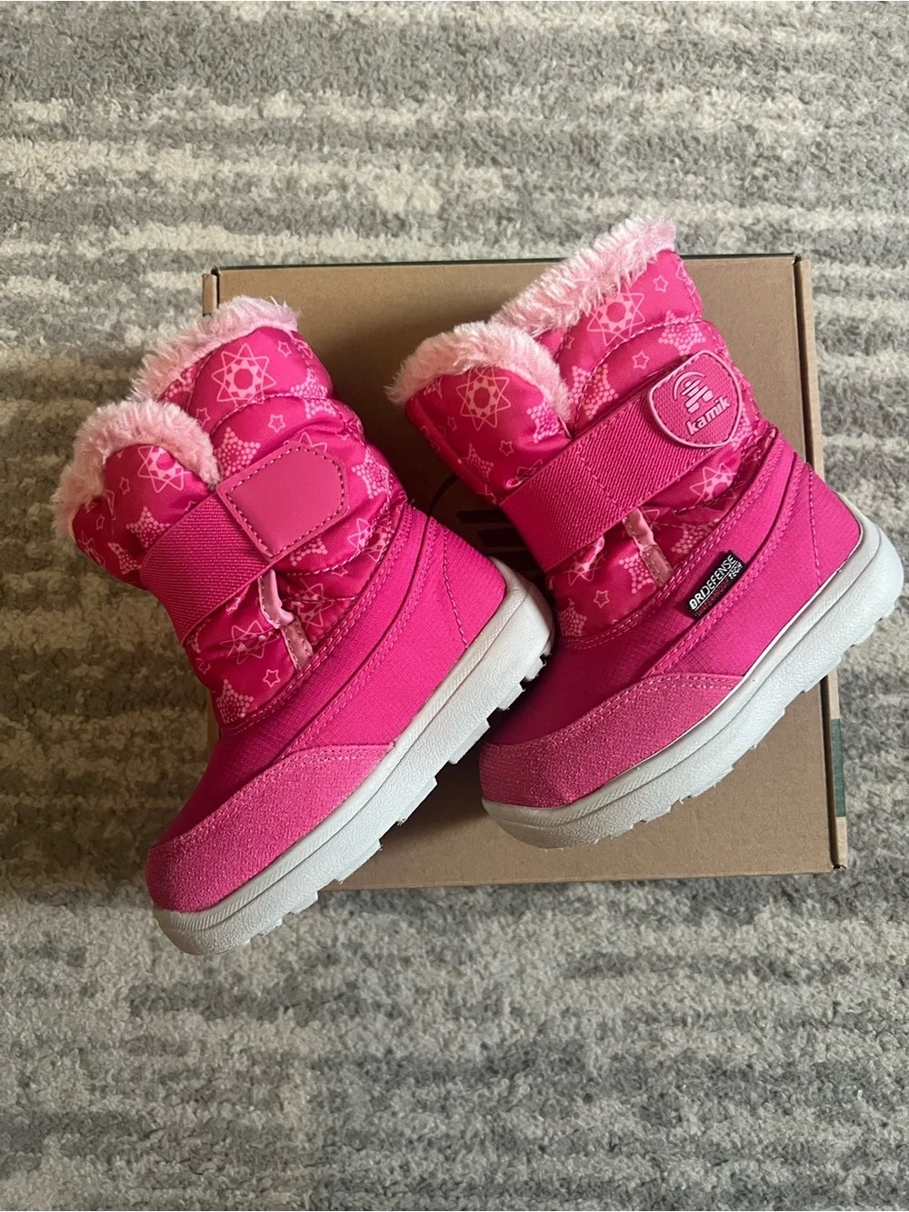 Kamik Pink Kids Snow Boots